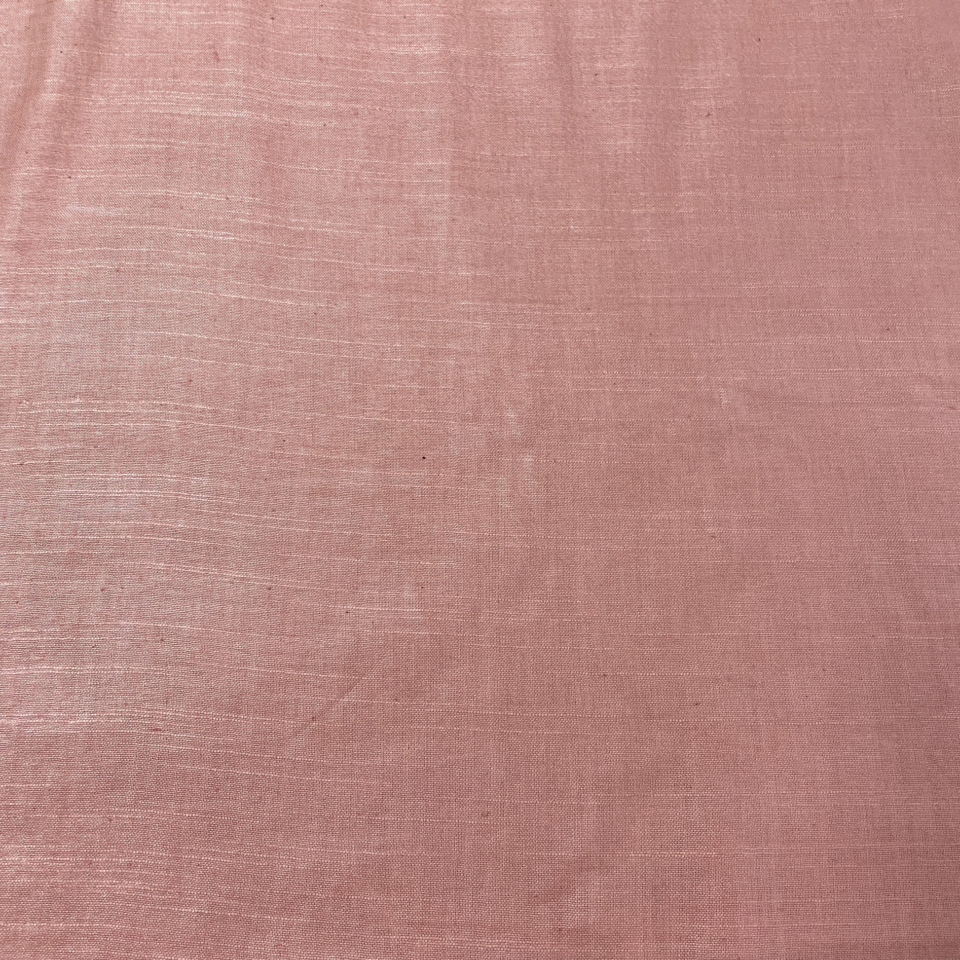 Cantaloupe Orange Solid Cotton Khadi Fabric