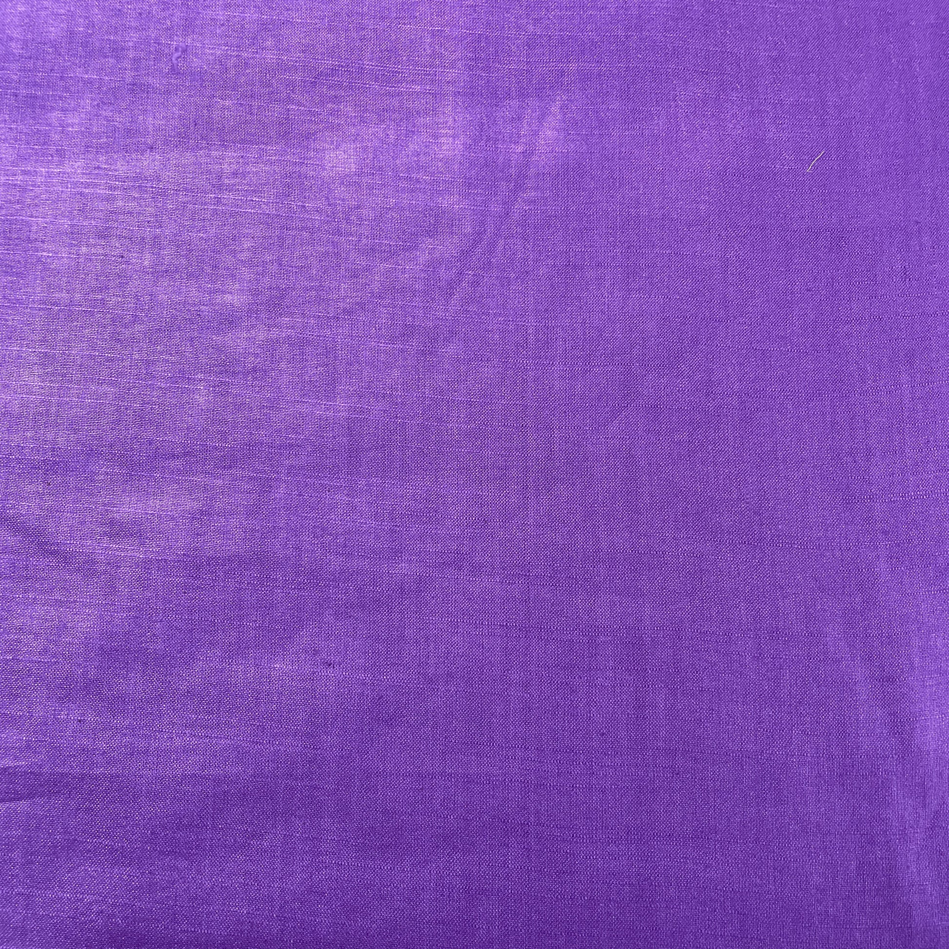 Dark Purple Solid Cotton Khadi Fabric