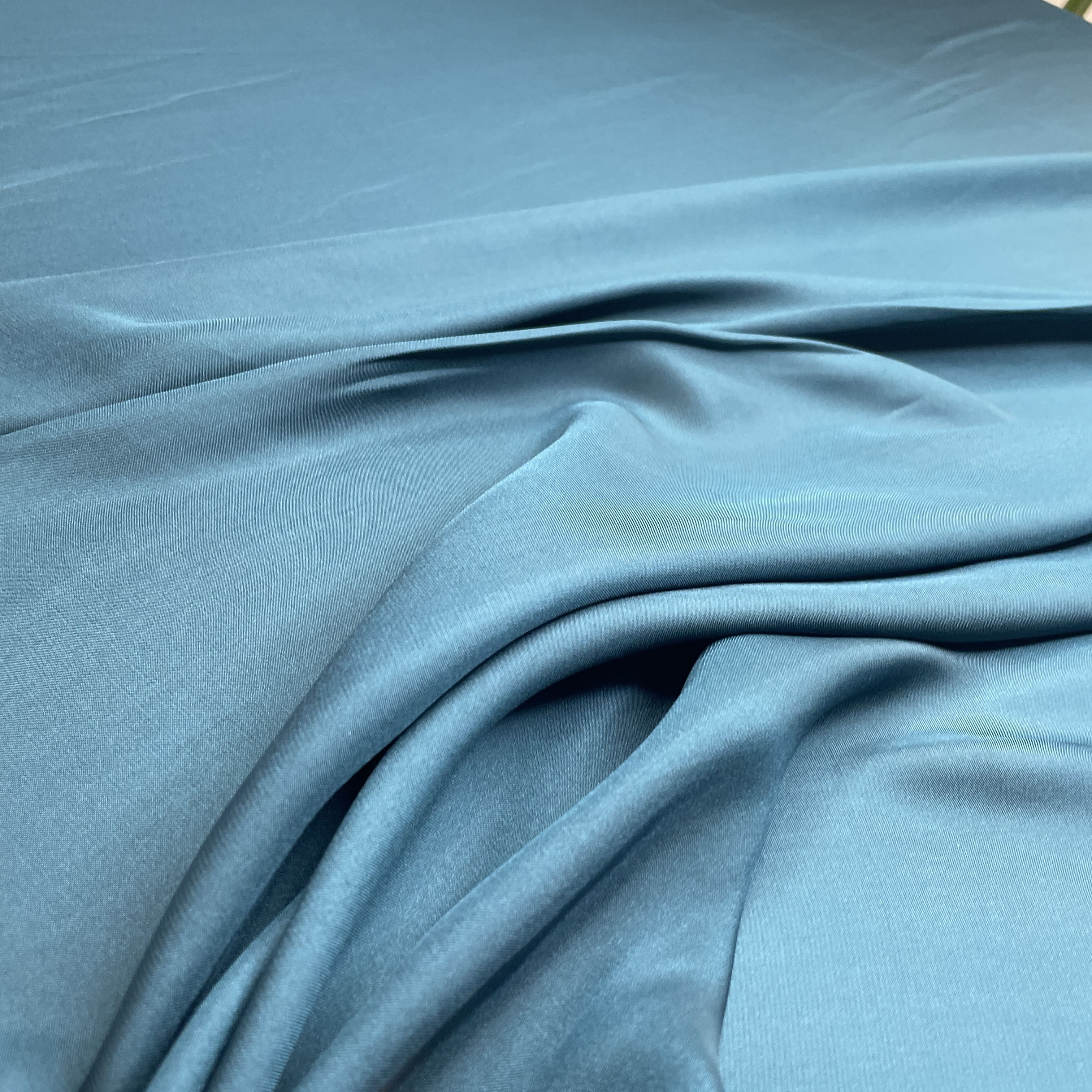 Buy Premium Teal Green Armani Satin Fabric Online at TradeUNO