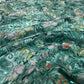 Exclusive Green Applique Sequins Embroidery Net Fabric