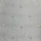 White Circle Sequins Embroidery Dyeable Chinnon Fabric