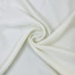Exclusive White Solid Georgette Satin Fabric