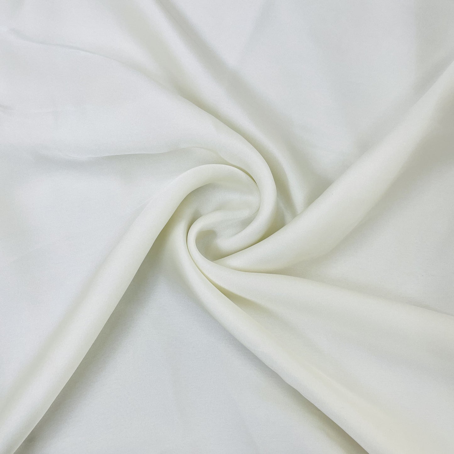 Exclusive White Solid Georgette Satin Fabric