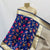 Premium Navy Blue Floral Print Banarsi Jacquard Dupatta