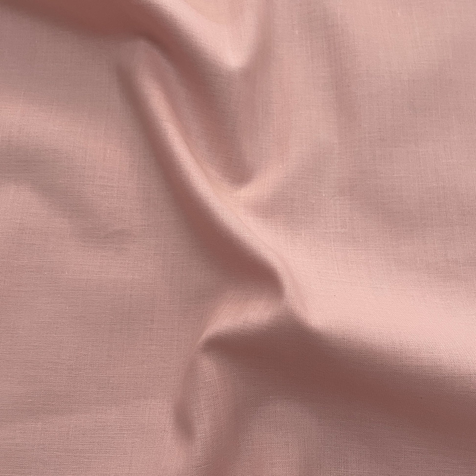 Premium Salmon Pink Solid Cotton Mulmul Fabric