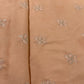 Light Orange Floral Buta Bemberg Silk Fabric