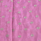 Classic Pink Floral Buti Zari Embroidery Tissue Organza Fabric