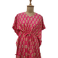 Pink Paisley Print Cotton Kaftan - TradeUNO