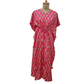 Pink Paisley Print Cotton Kaftan - TradeUNO