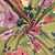 Olive Green Floral Print Pashmina Fabric 20976