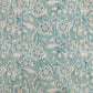 Off White Blue Floral Foil Thread Sequins Embroidery 15423