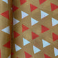 Brown Geometrical Print Upada Silk Fabric 21071