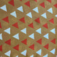 Brown Geometrical Print Upada Silk Fabric 21071