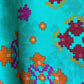 Sea Green Geometrical Print Upada Silk Fabric 21068