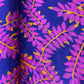 Purple Floral Print Upada Silk Fabric 21074