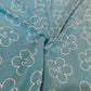 Aqua Blue Floral Print georgette Fabric 5301