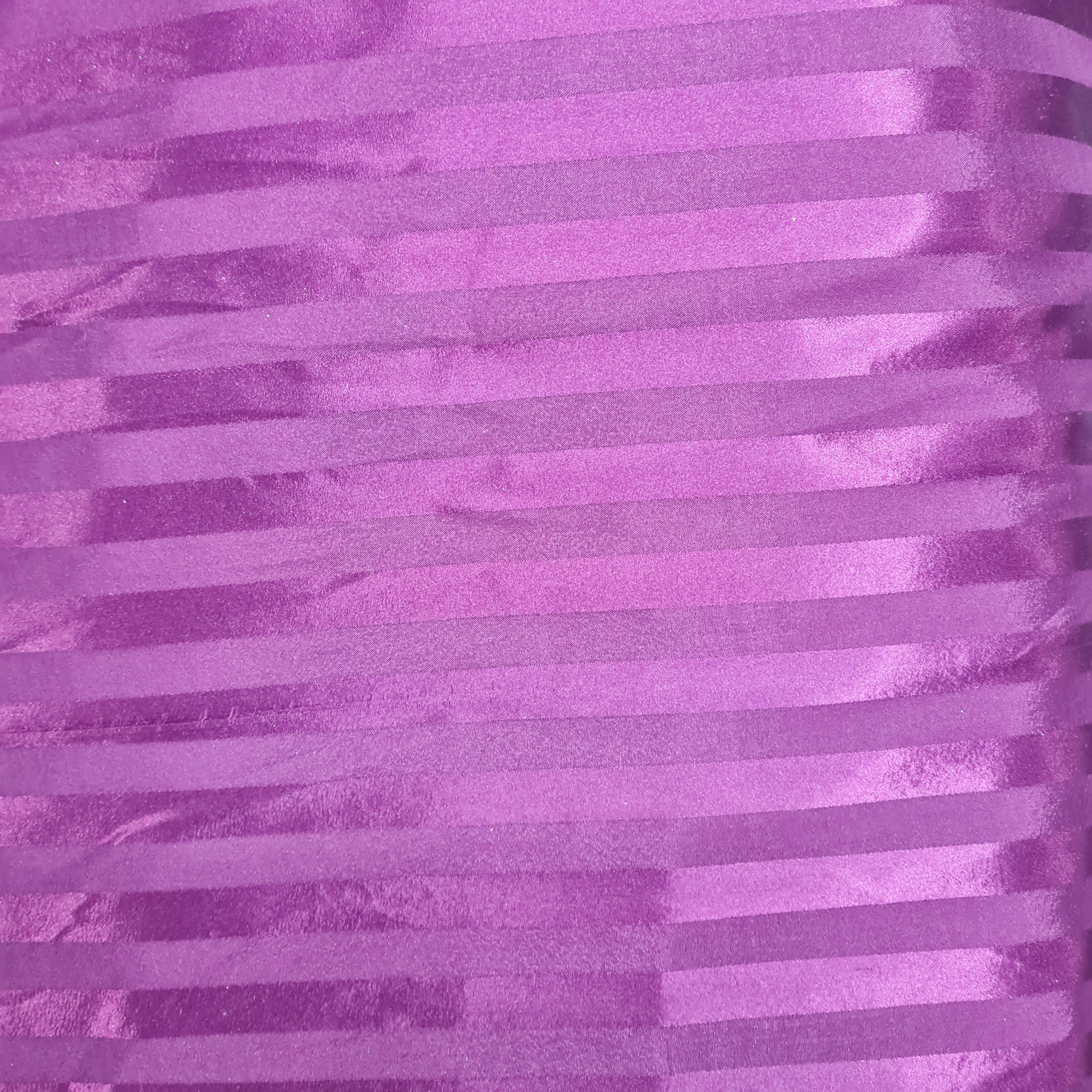 Wine Stripe Stripe Print Poly Satin Fabric - TradeUNO