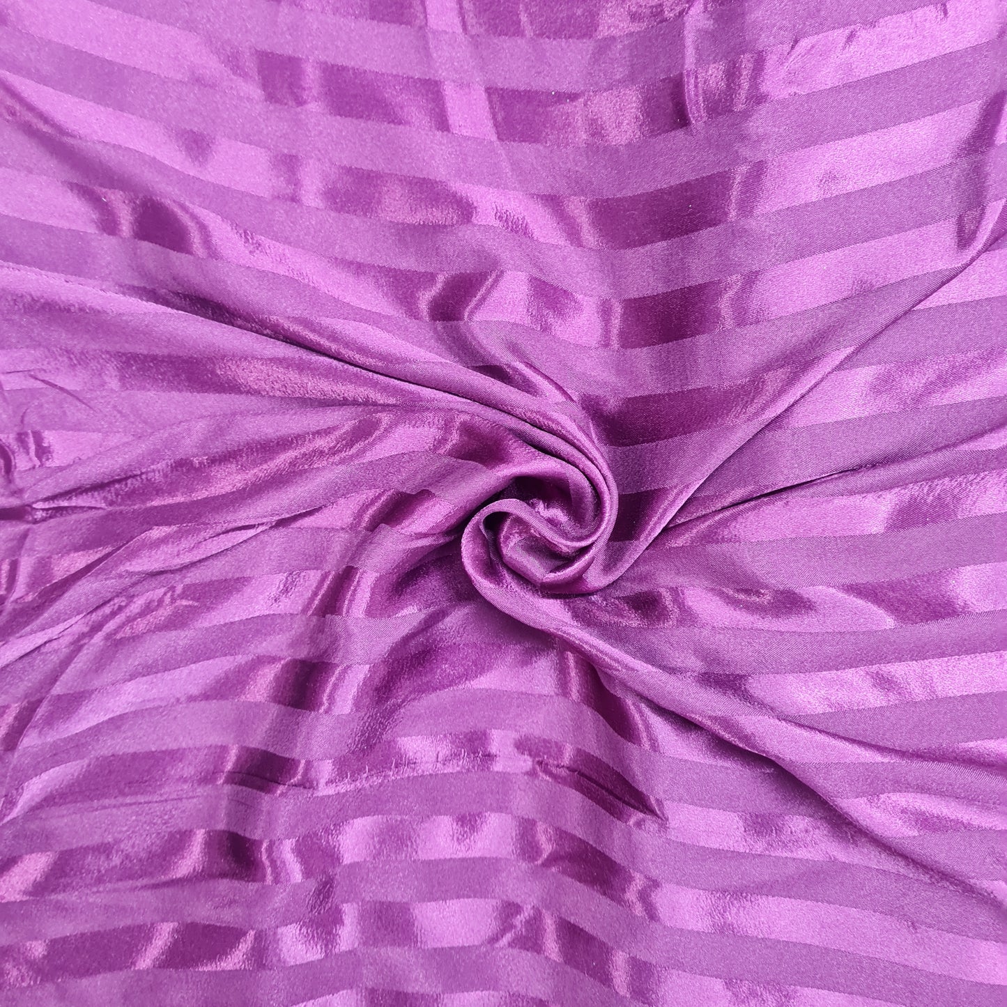 Wine Stripe Stripe Print Poly Satin Fabric - TradeUNO