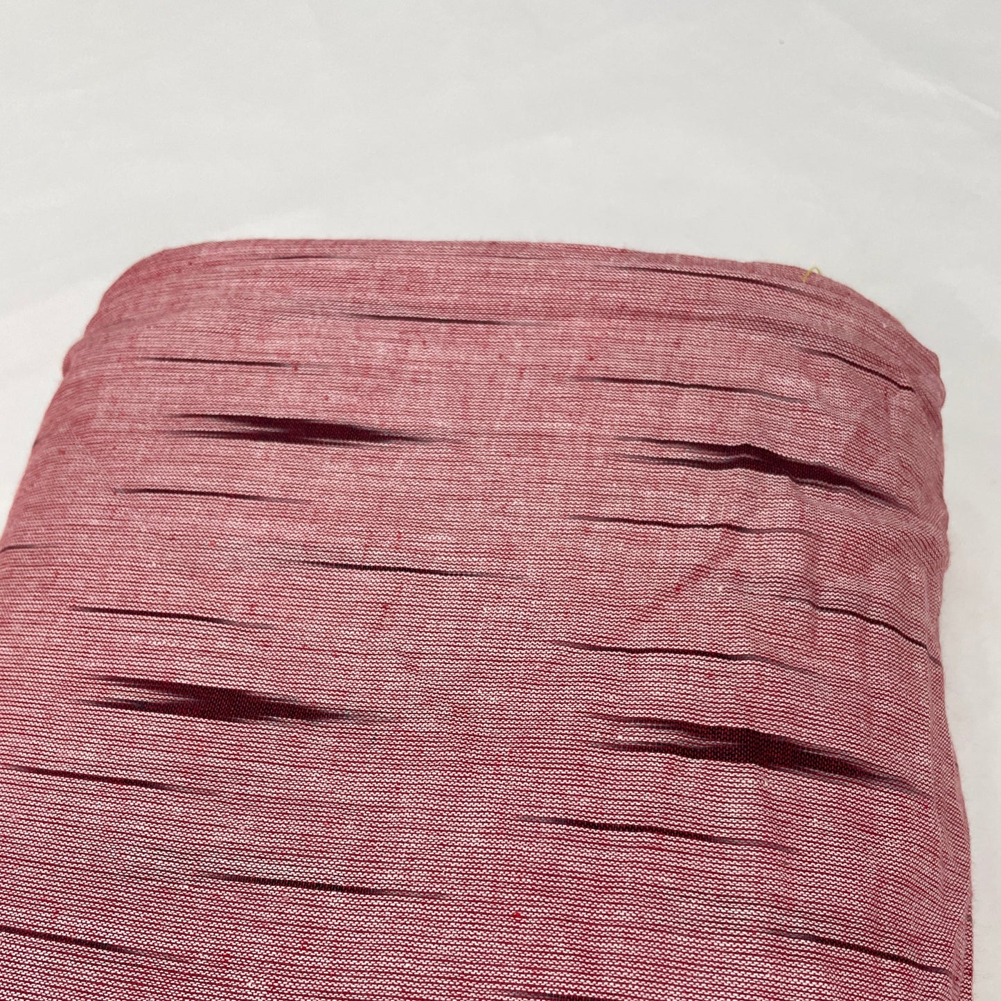 Pink With Red Ikkat Cotton Fabric - TradeUNO