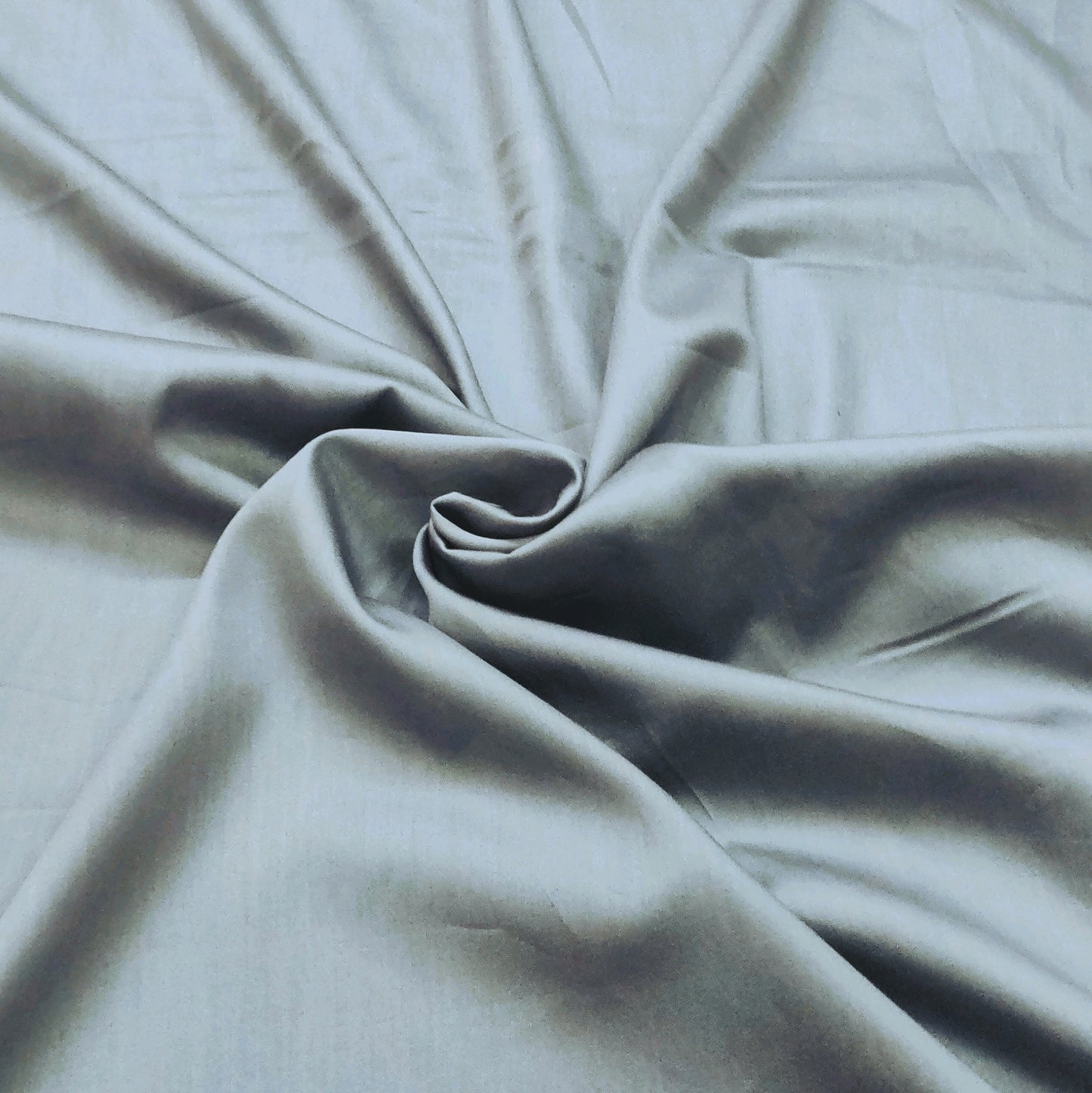 Grey Solid Cotton Satin Fabric - TradeUNO