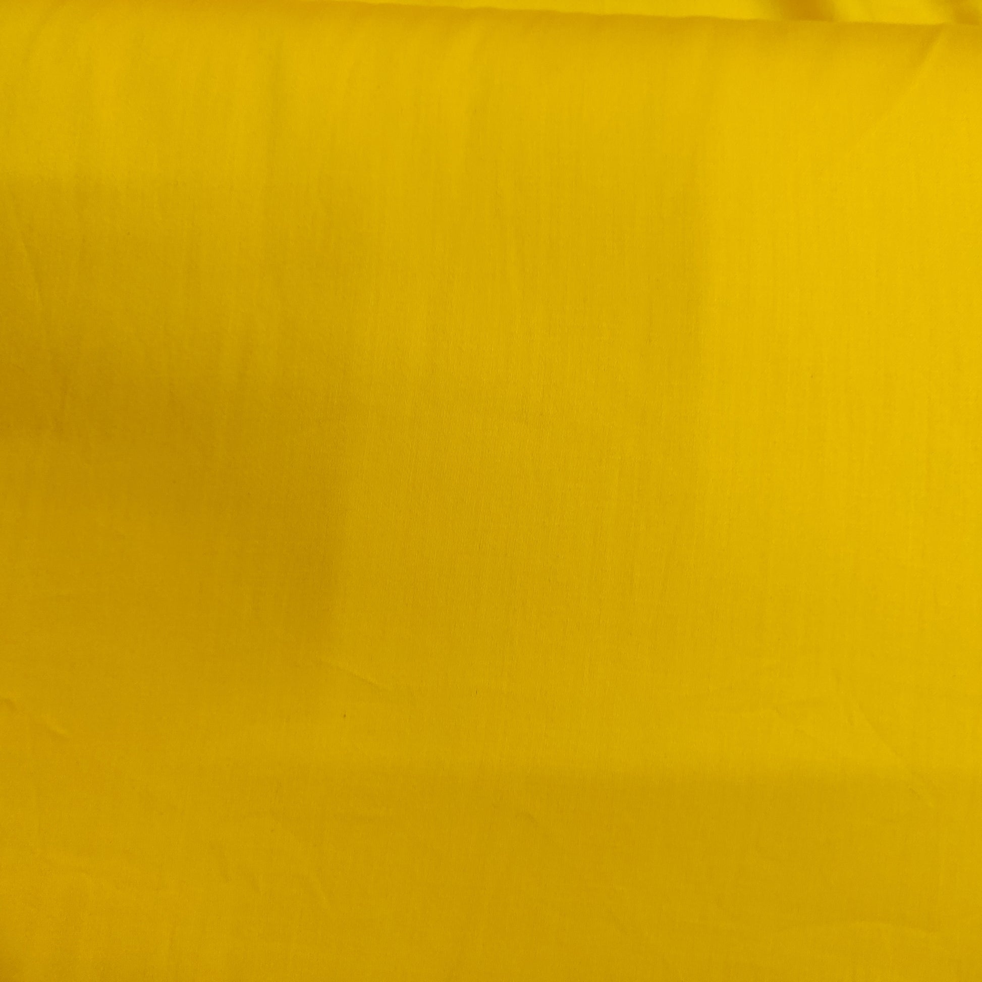 Yellow Solid Cotton Satin Fabric - TradeUNO