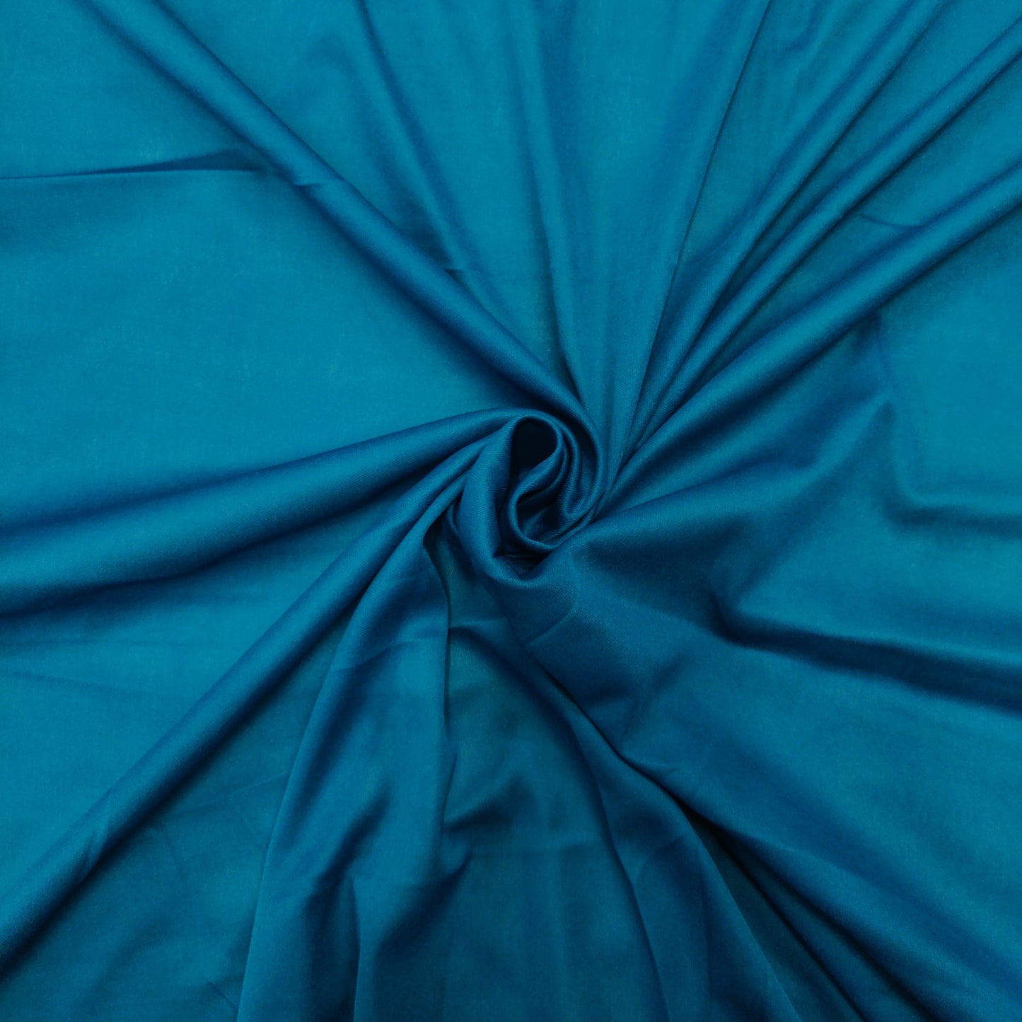 Teal Blue Solid Lycra Fabric