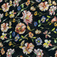 Black With Multicolor Floral Print Georgette Fabric - TradeUNO