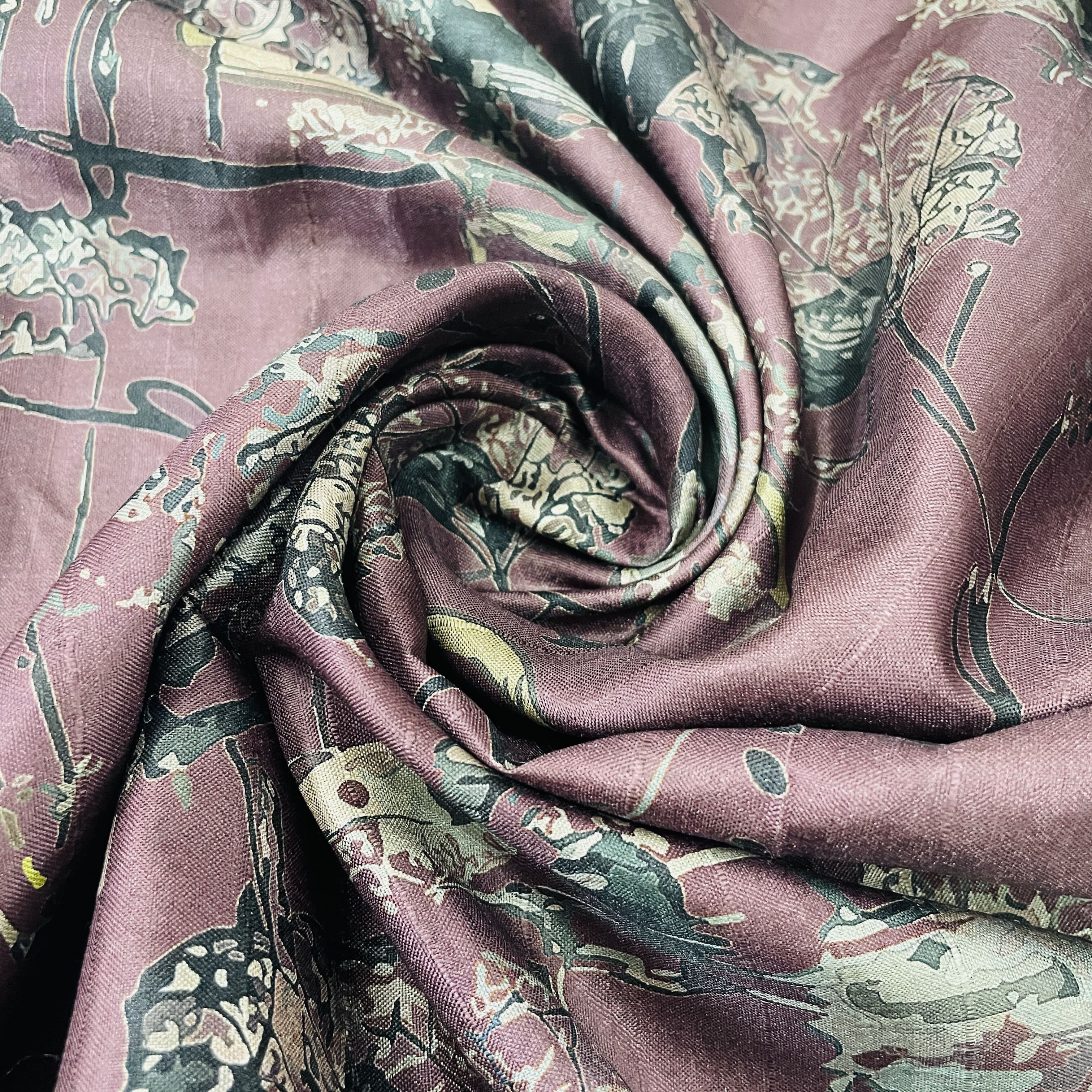 Plain tussar clearance silk fabric online