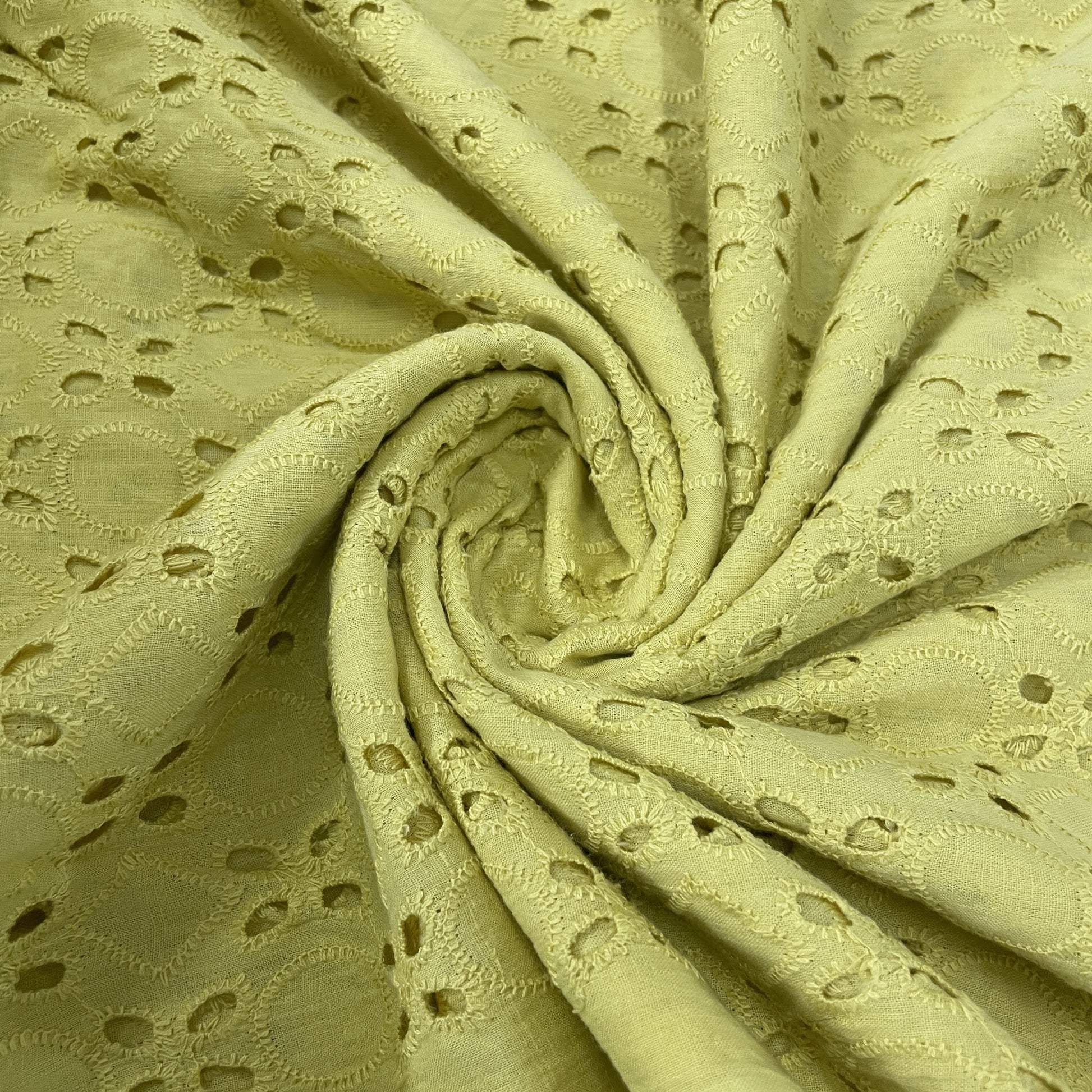 Buy Classic Yellow Floral Embroidery Cotton Schiffli Fabric Online –  TradeUNO Fabrics