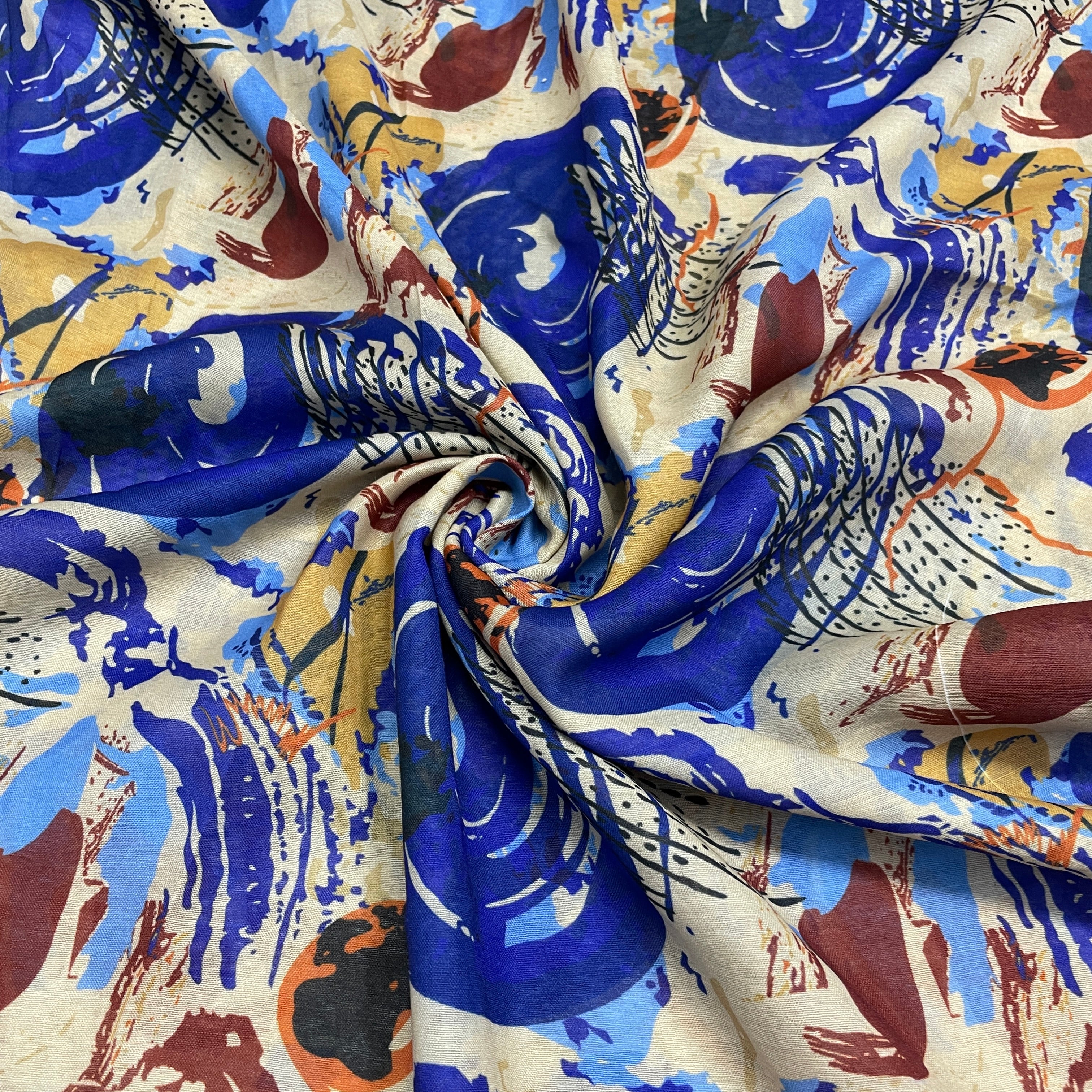 Printed mulmul fabric clearance online