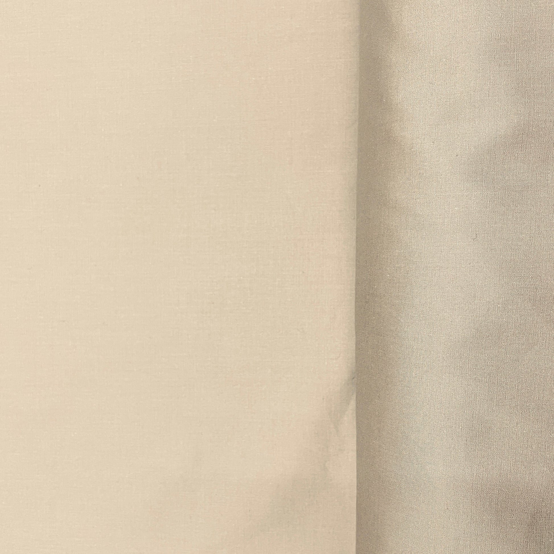 Cream Solid Poplin Fabric - TradeUNO