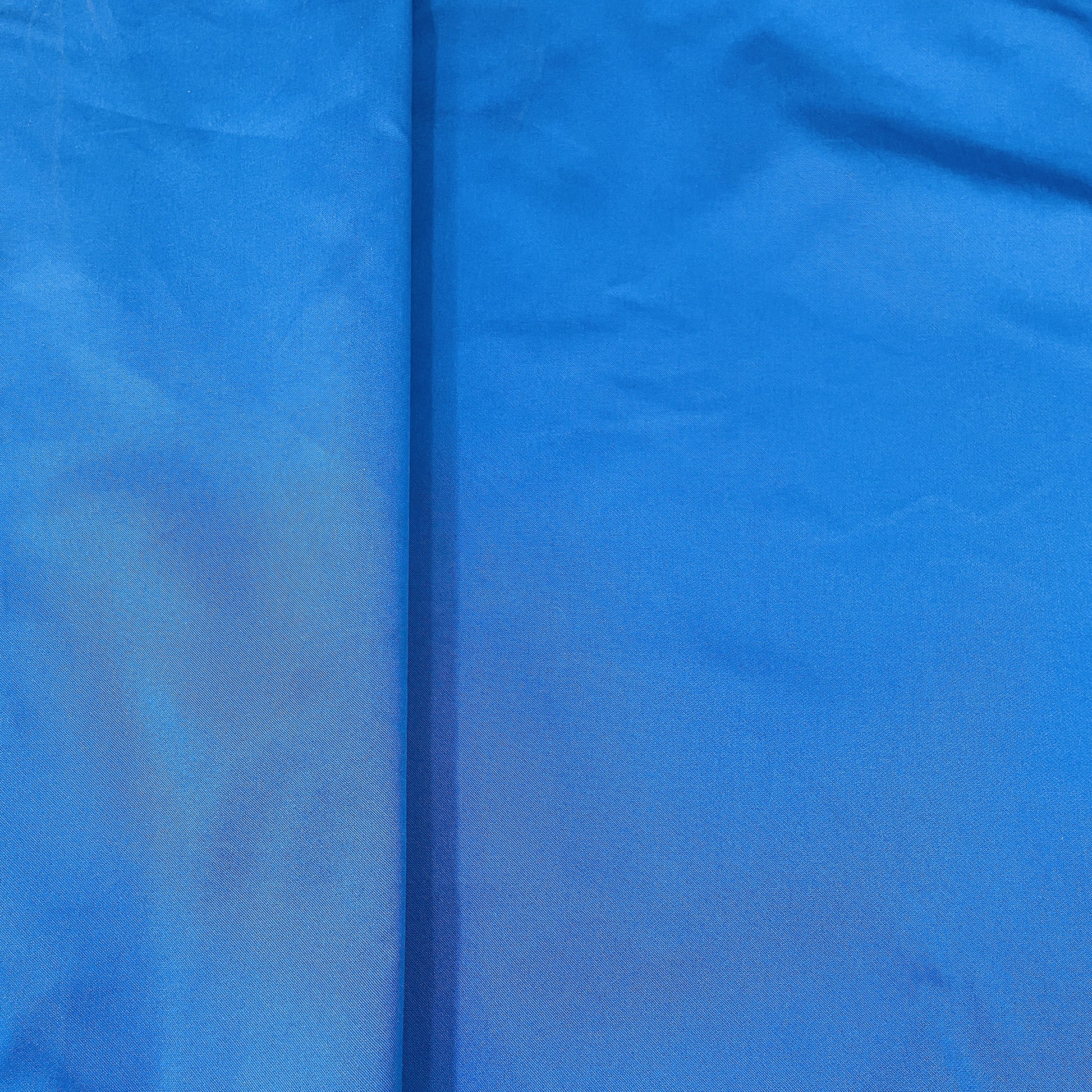 Classic Blue Solid Victoria Satin Fabric