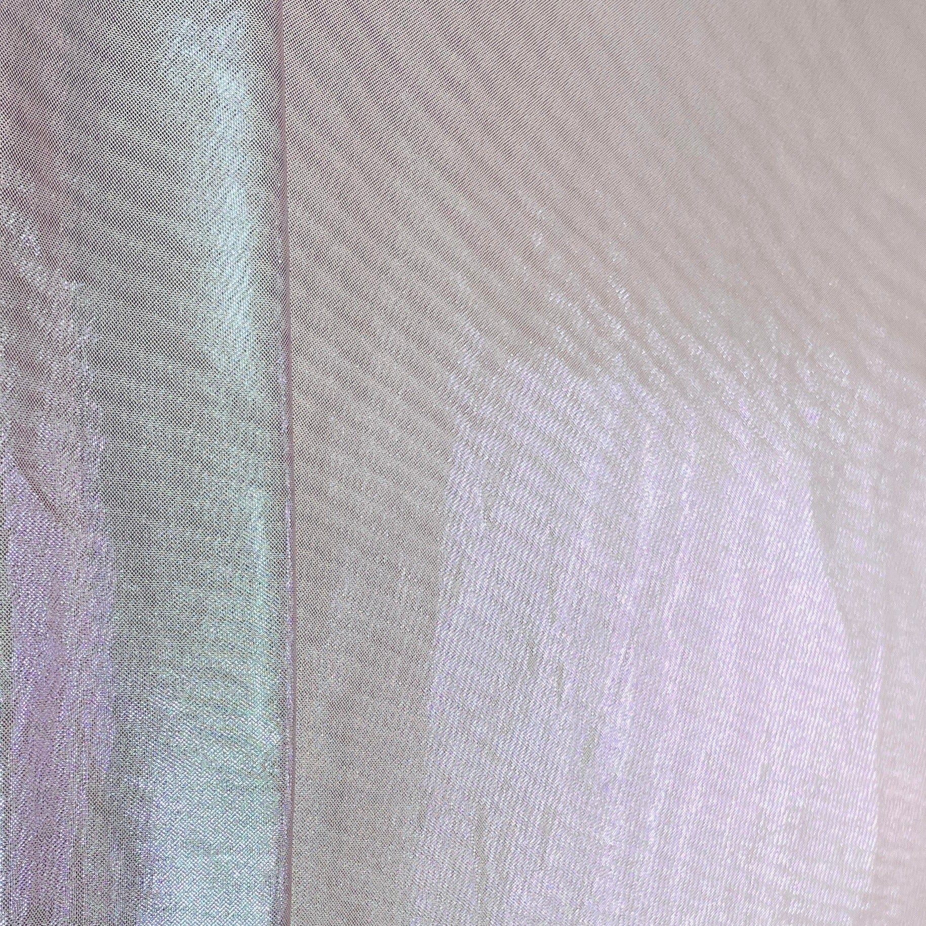 Light Pink 3D Shimmer Foil Imported Knit Lycra Fabric