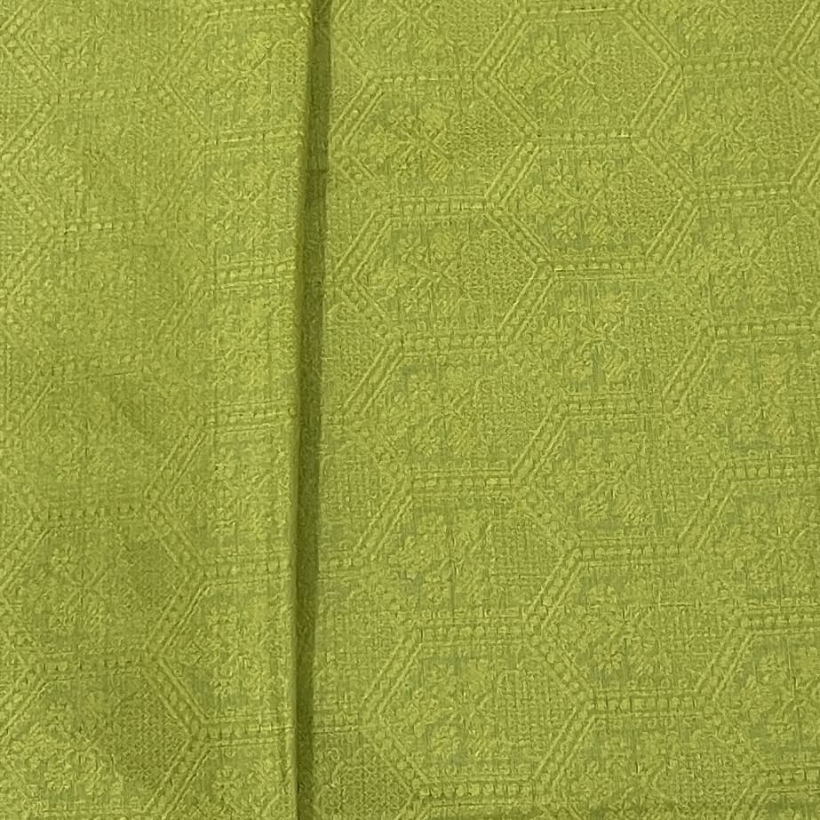 Premium Green Solid Tanchui Silk Fabric