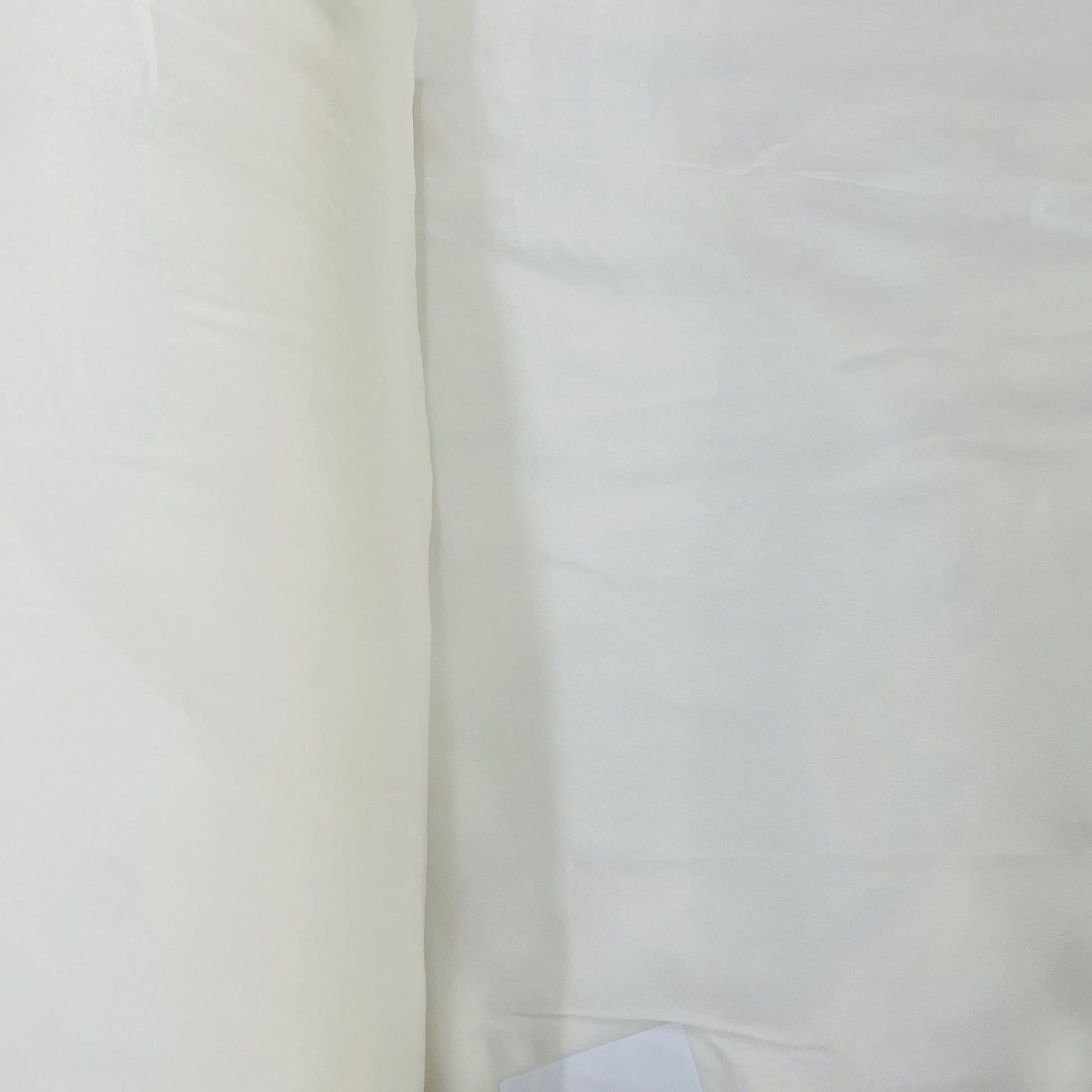 Premium White Solid Dyeable Satin Georgette Fabric