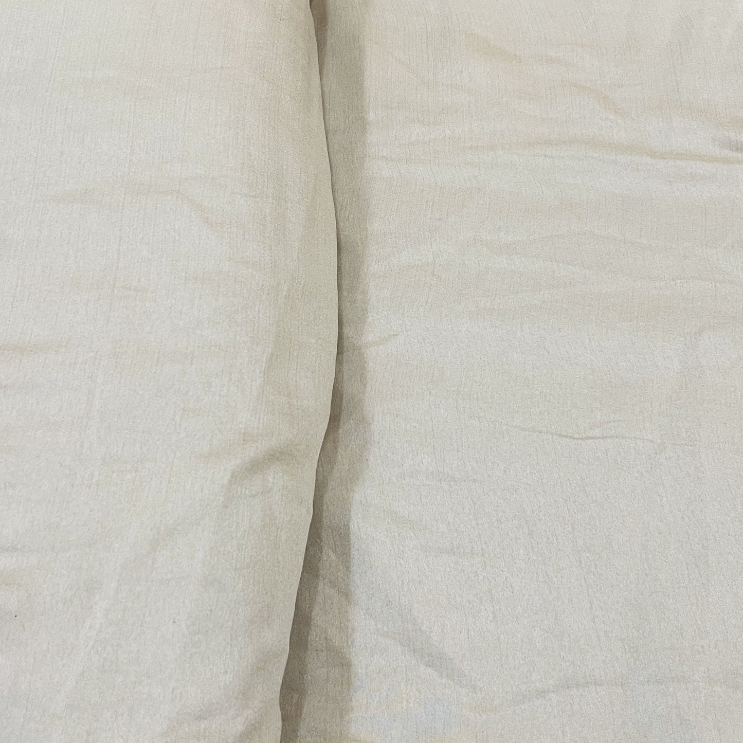 Premium Light Beige Solid Bemberg Silk Fabric