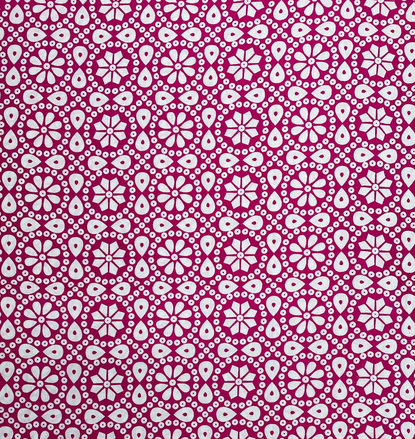 Pink Traditional Print Cotton Fabric Trade UNO
