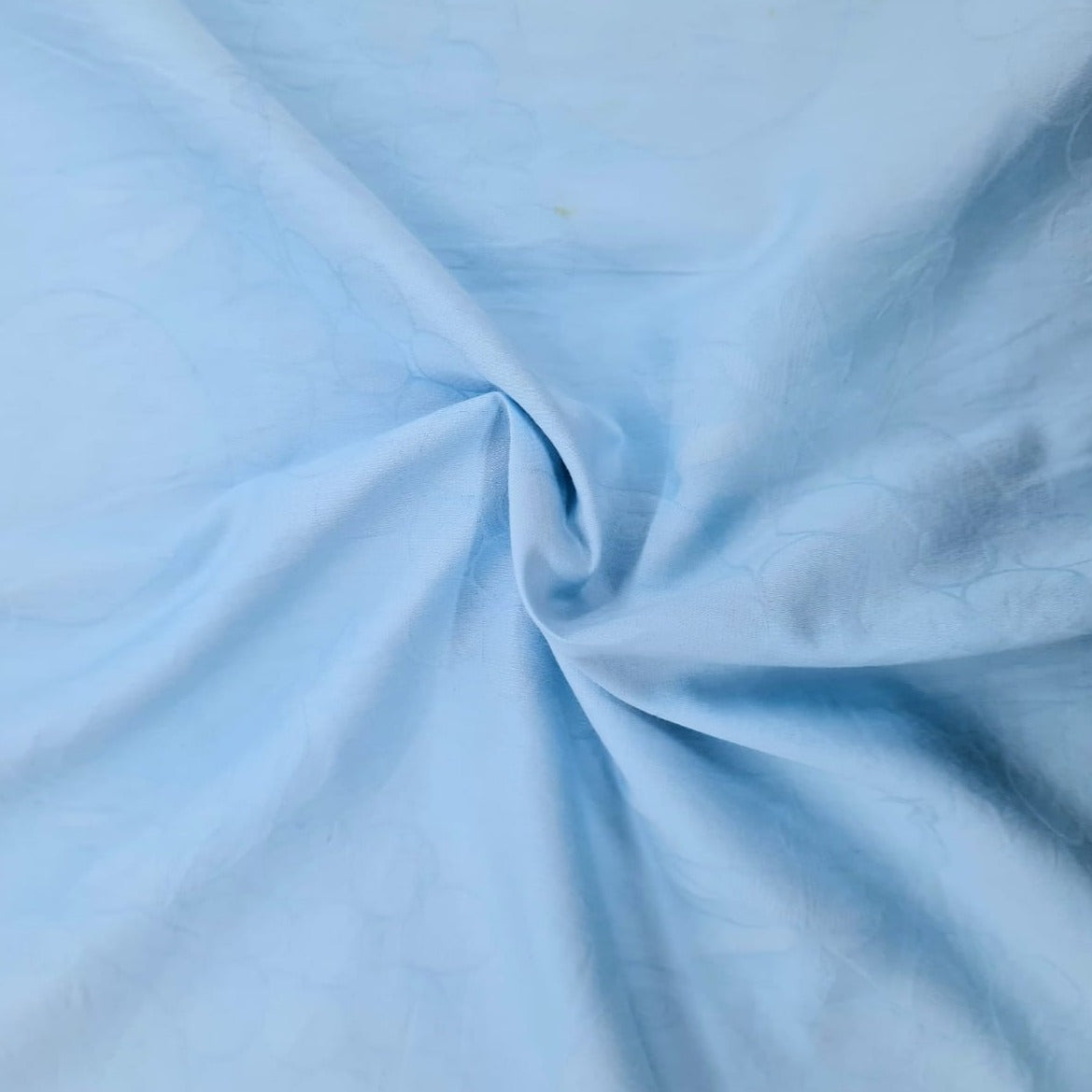 Sky Blue Solid Cotton Shirting Fabric Trade UNO