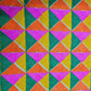 Multicolor Phulkari Embroidery Dupion Silk Fabric Trade UNO