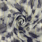 White With Purple Tie & Dye Print Embroidery Sequence Organza Fabric - TradeUNO