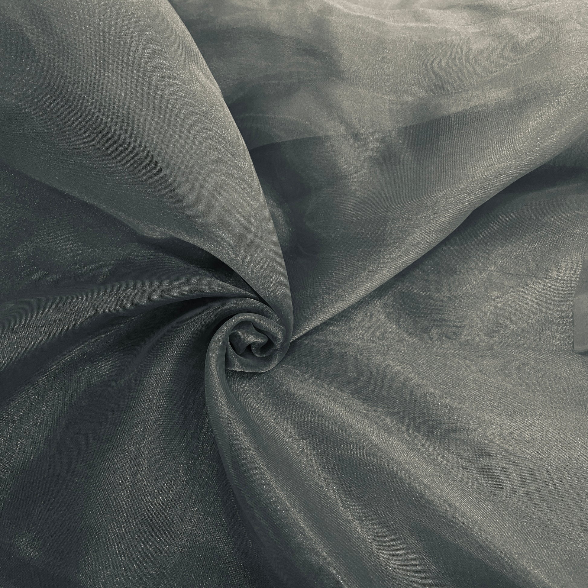 Teal Green Solid Organza Tissue Fabric - TradeUNO